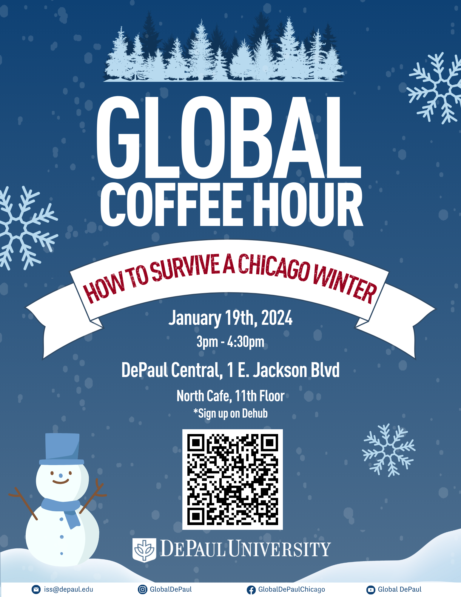 Global Coffee Hour Flyer for Jan 19 2024